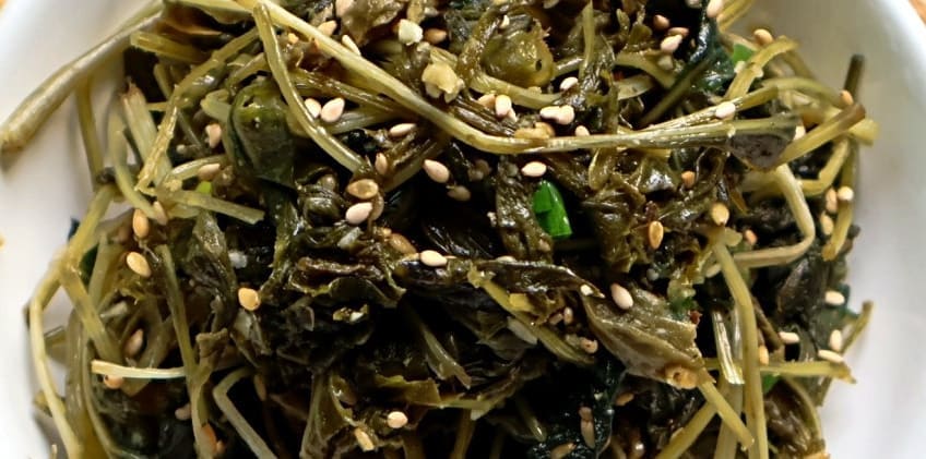 마른 취나물 요리