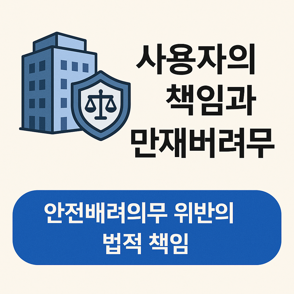 사용자의 책임과 안전배려의무 위반