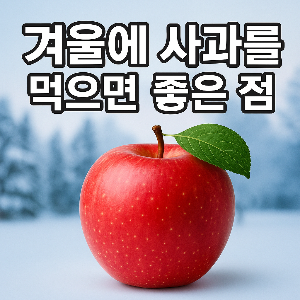 겨울철 사과 - 사진