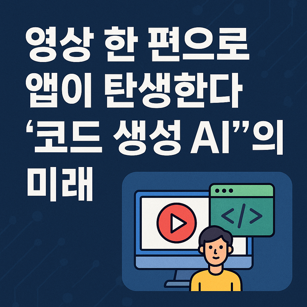 영상 한 편으로 앱이 탄생한다, ‘코드 생성 AI’의 미래