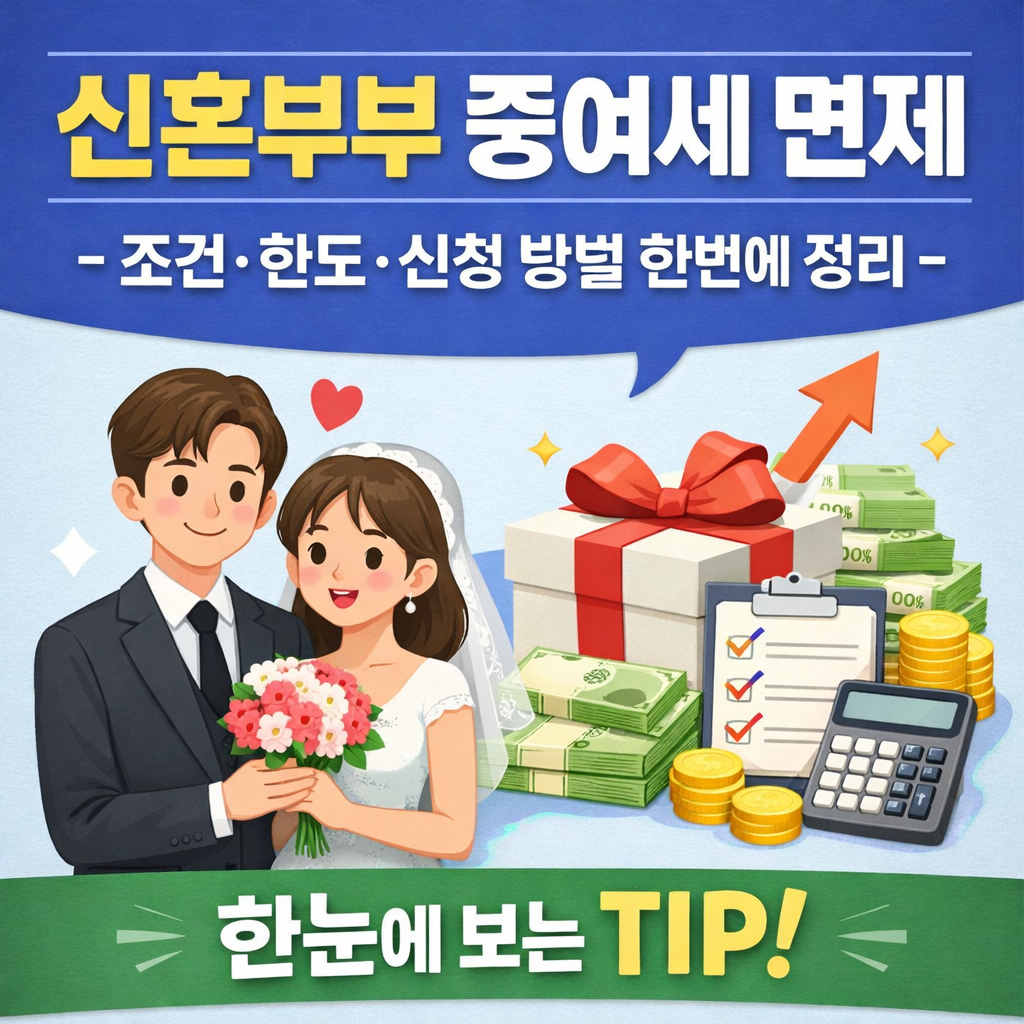 신혼부부 증여세 면제