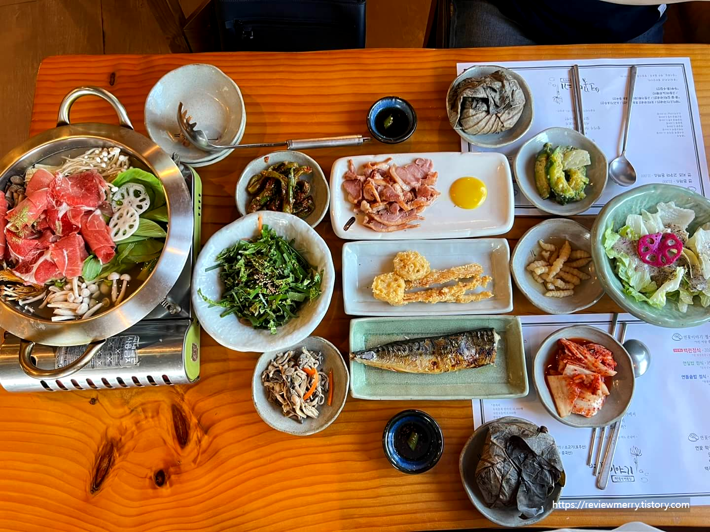 백련정식 사진