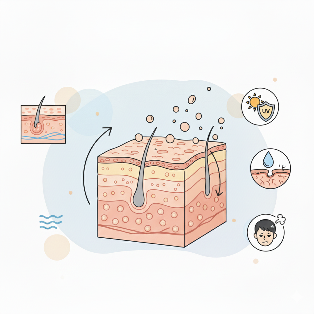 각질은 왜 끊임없이 생기나? 피부 28일 턴오버 주기의 과학