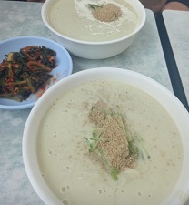 콩국수-열무김치