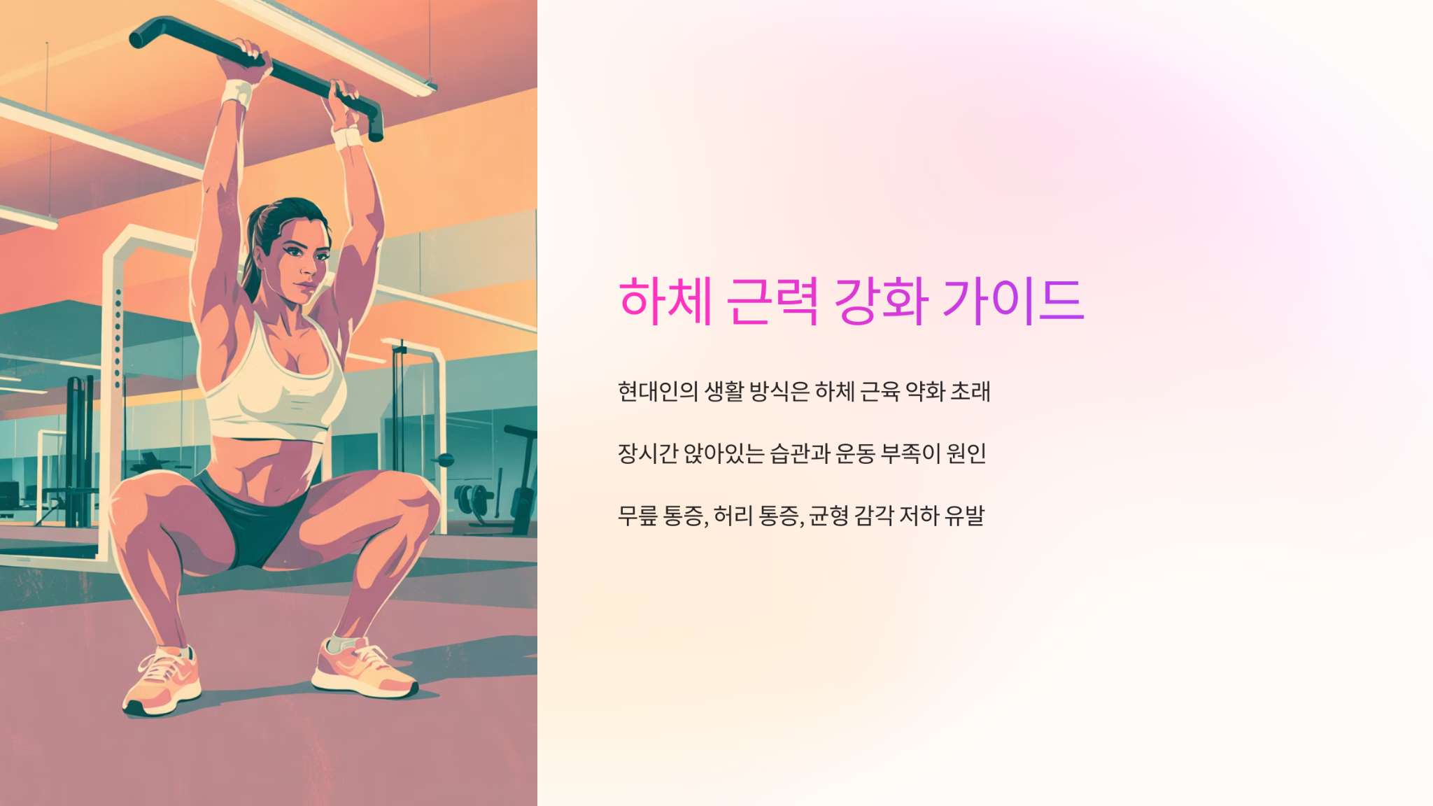 하체근력 강화 가이드