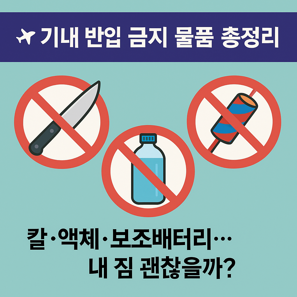 기내 반입 금지 물품