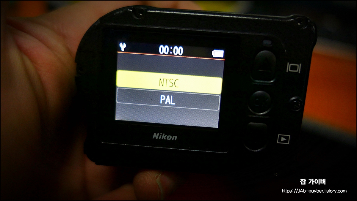 키미션170 촬영 모드/설정 화면(한글 UI)