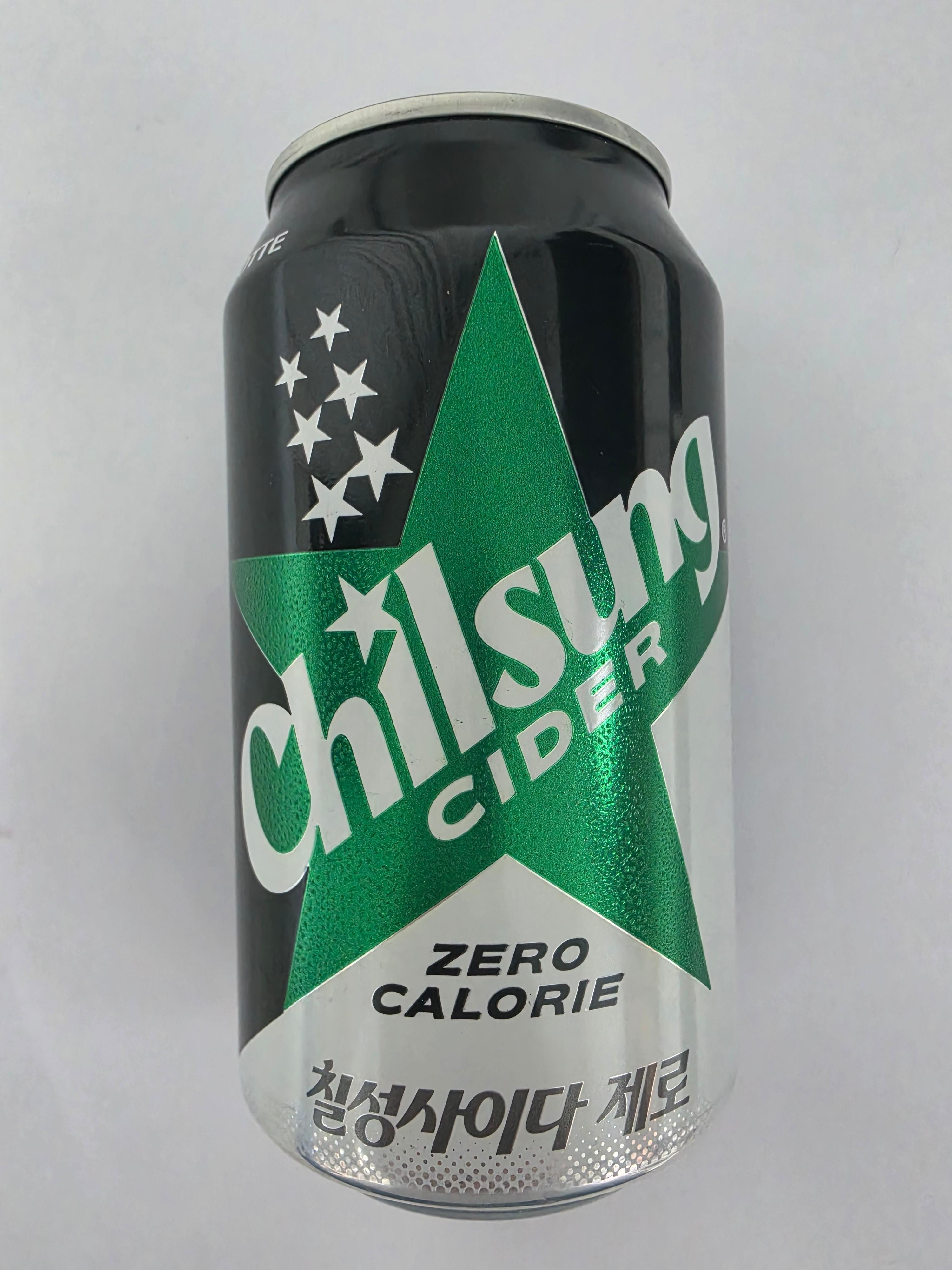 칠성사이다 제로 355ml 캔 포장지 앞면