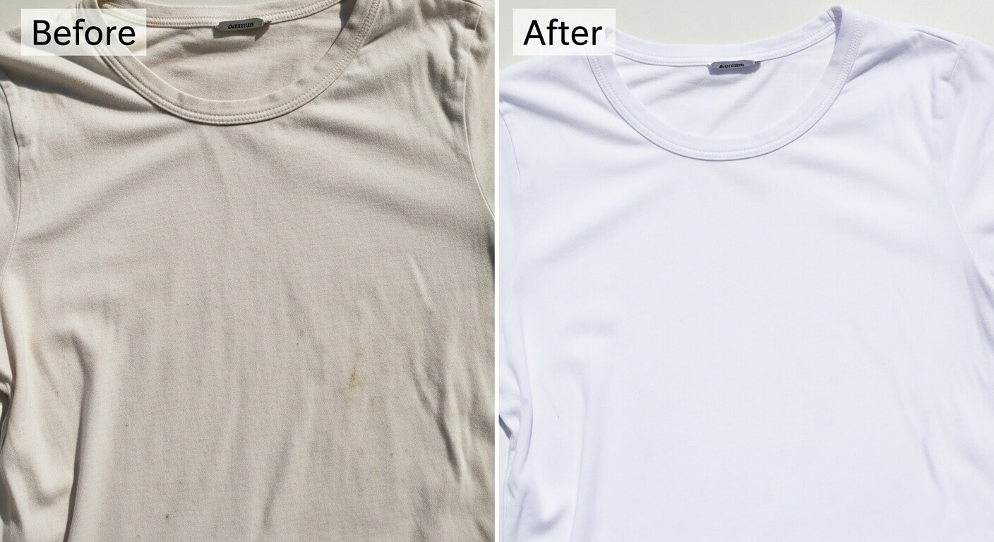 2025년 최신 꿀팁! 흰옷 누런 때, 새하얗게 표백하는 초간단 방법