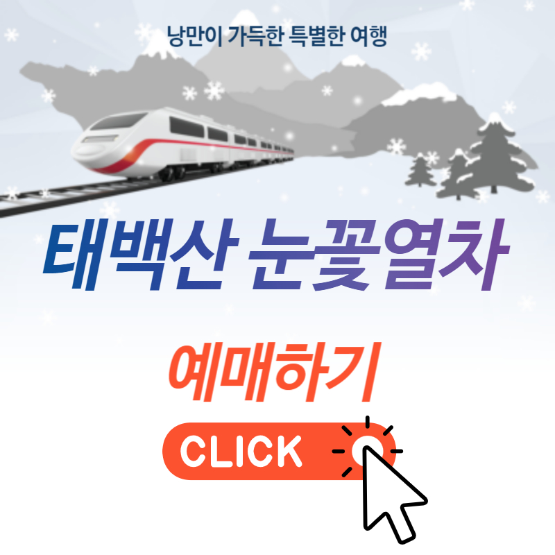 태백산 눈꽃열차 예매 방법