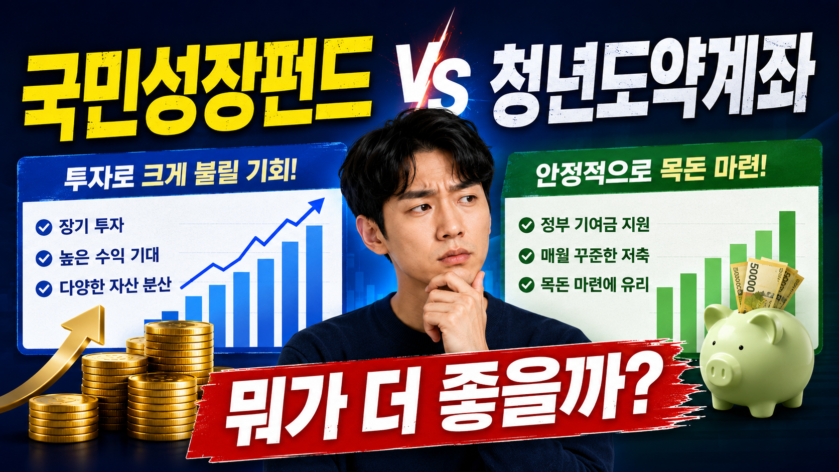 국민성장펀드 vs 청년도약계좌 뭐가 더 좋을까