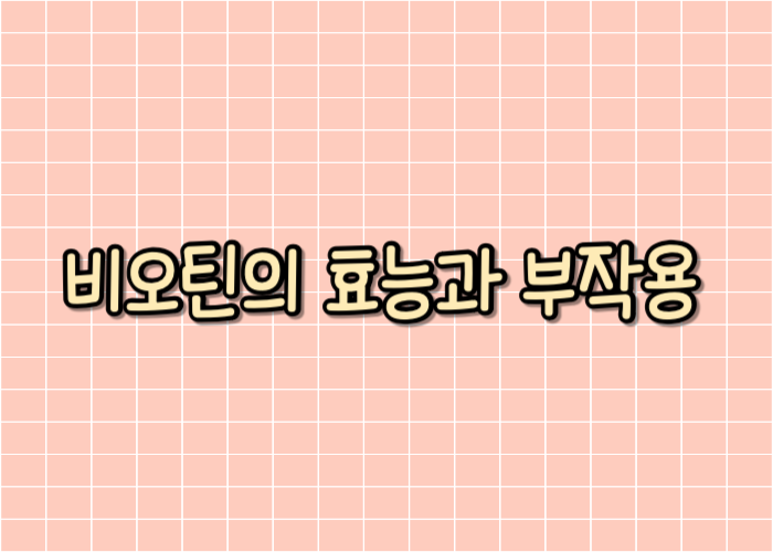 비오틴의 효능과 부작용 글자이미지