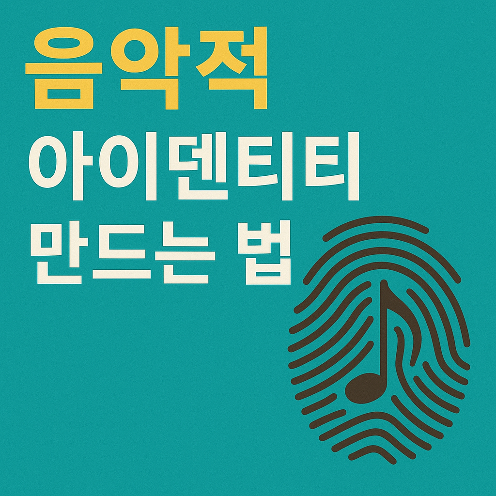 음악적 아이덴티티 만드는 법 관련 사진