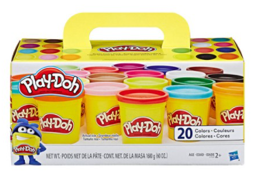 해즈브로 플레이도우 클래식 칼라도우 20팩, 랜덤 발송, 84g