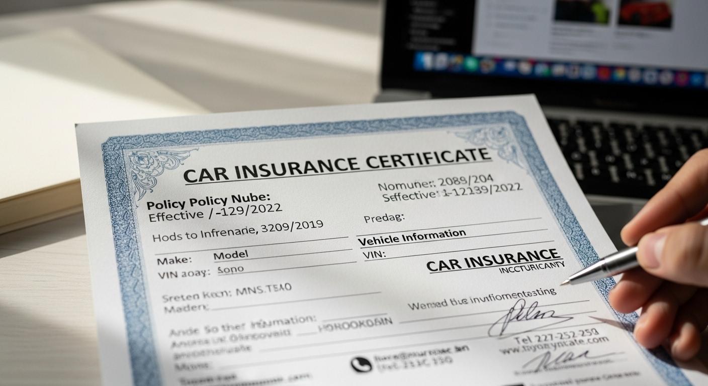 자동차 보험가입증명서 발급