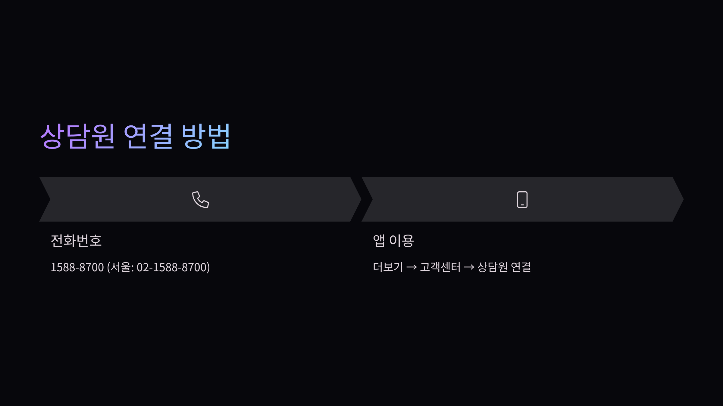 상담원연결