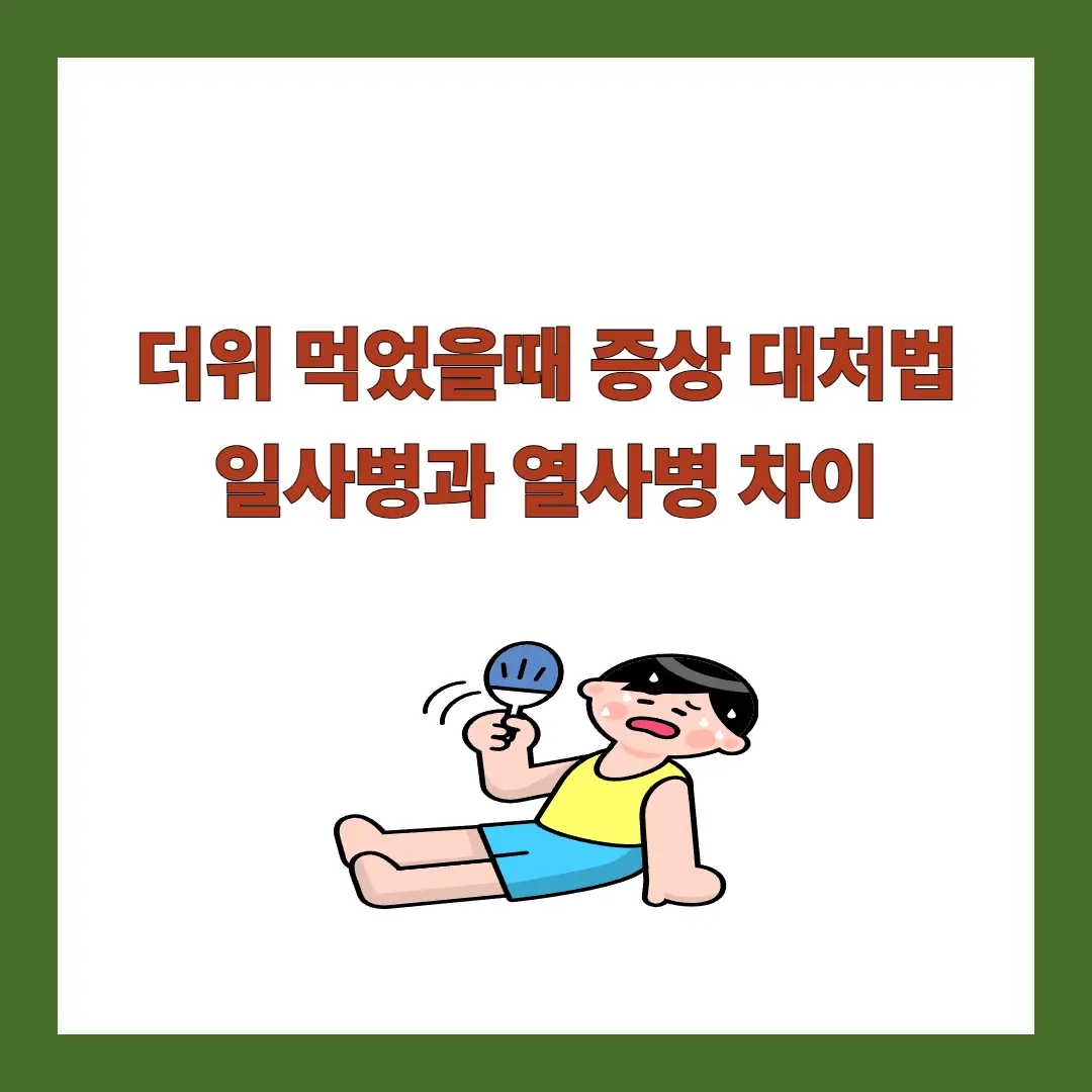 더위-먹었을때-증상