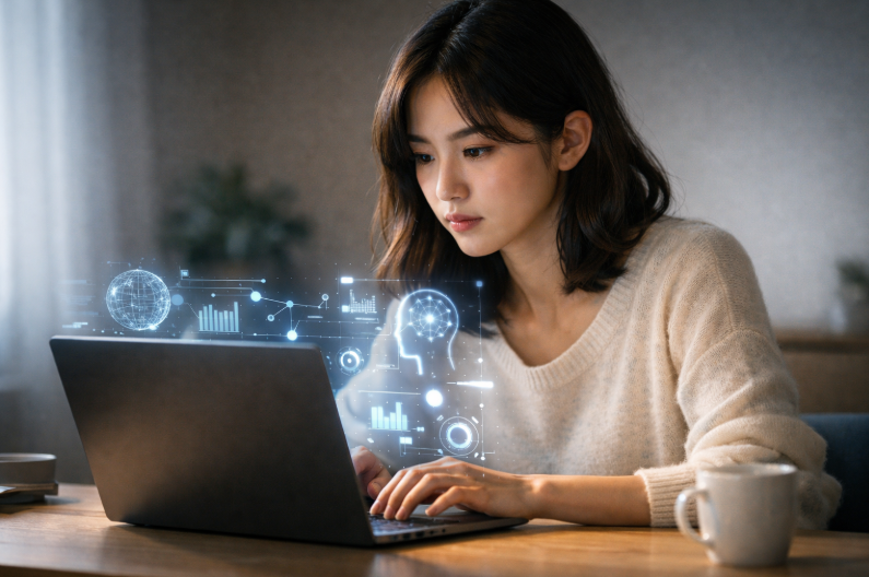 인공지능 활용하는 사람