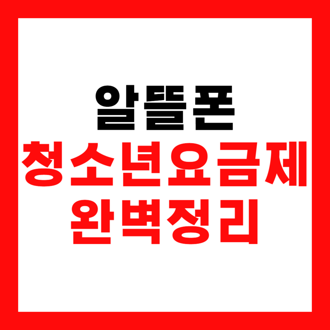 알뜰폰 청소년 요금제