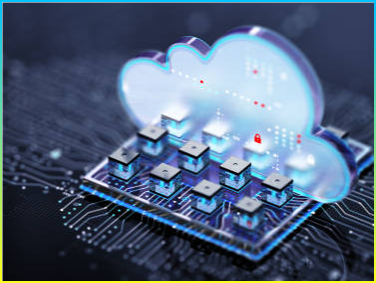 빅 데이터 스토리지. 클라우드 컴퓨팅 개념 이미지. 웹서버.