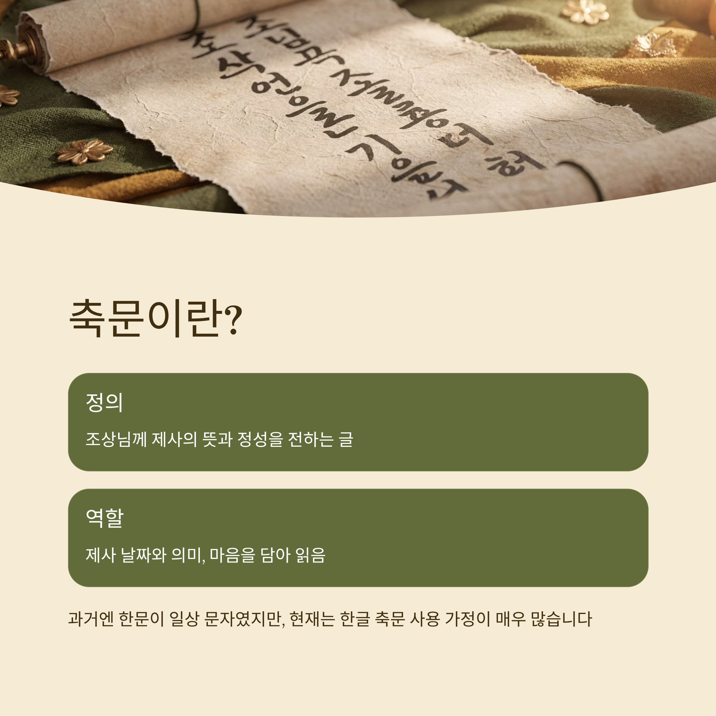 축문이란 무엇인가