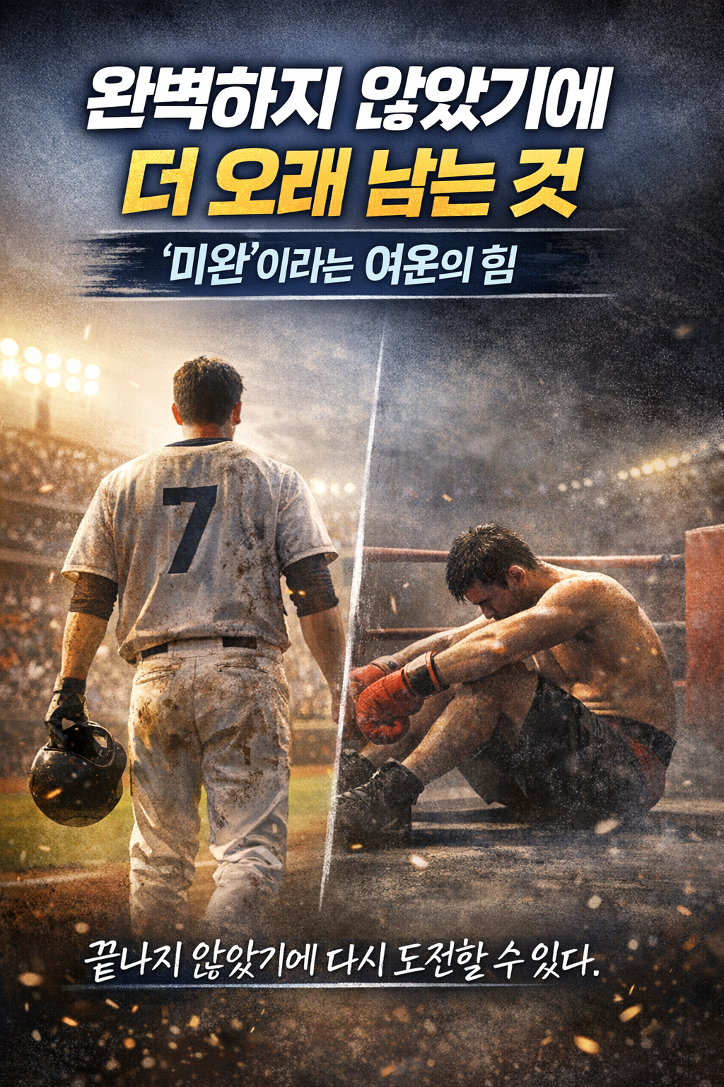 "끝나지 않은 이야기의 힘 - 승부에서 미완이 남기는 강렬한 여운"