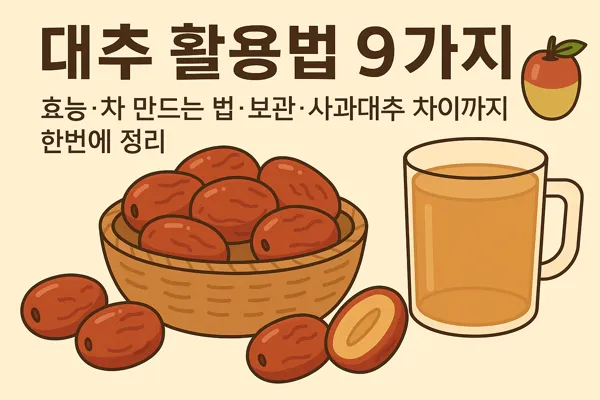 대추 활용법 썸네일