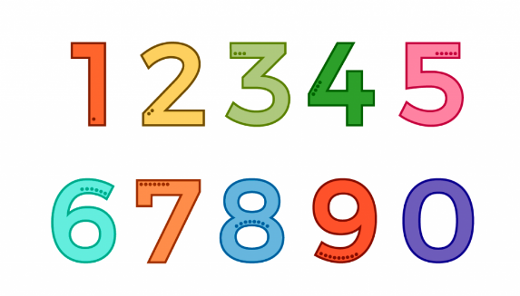 1부터 10까지의 숫자가 나와 있는 그림