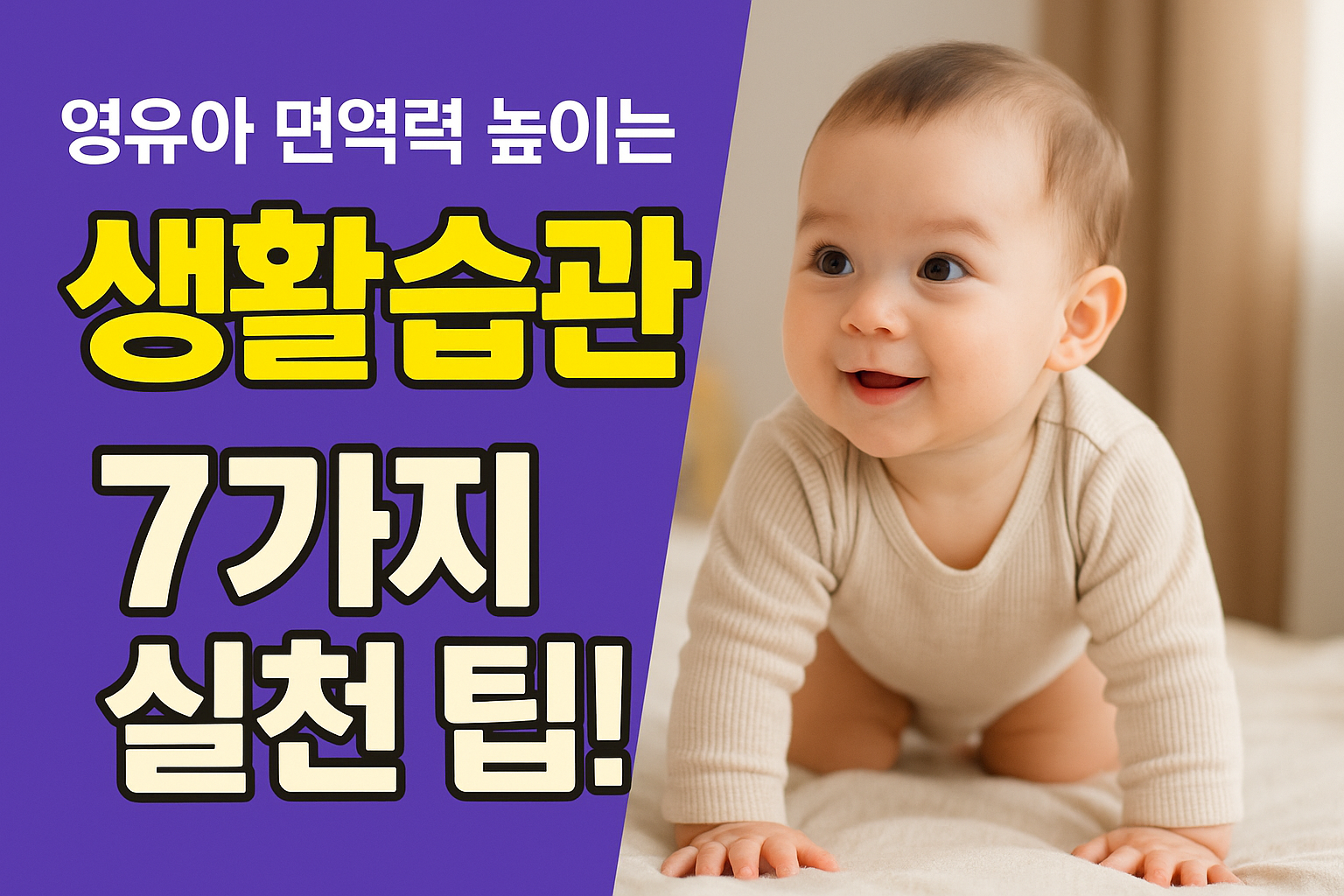 자주 아픈 우리 아이, 생활 속 실천으로 면역력 키우기