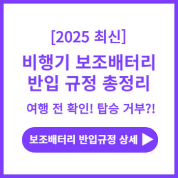 비행기-보조배터리-규정