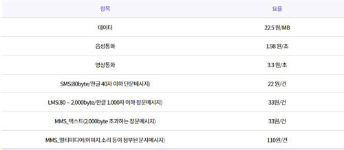 소진-시-추가요금