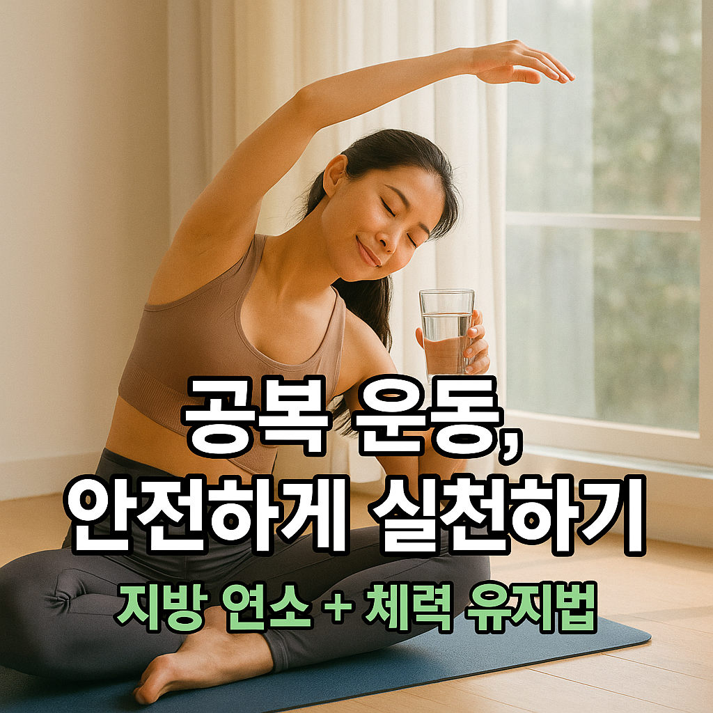 공복 운동의 안전한 실천과 지방 연소
