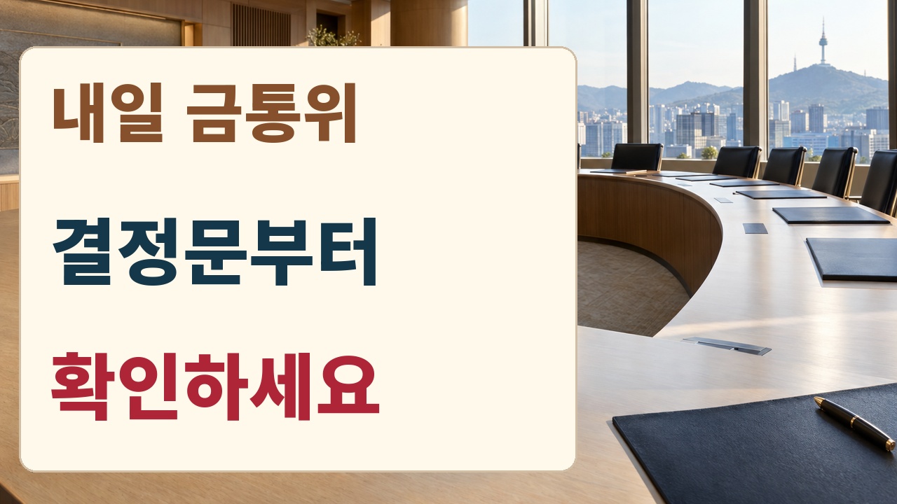 10월 22일 금통위 결과를 미리 단정하지 말고 공개된 결정문을 먼저 확인하는 순서