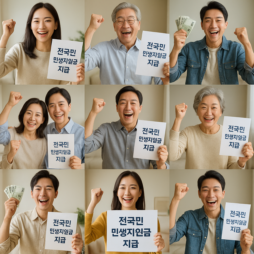 전국민 민생지원금 지급 일정