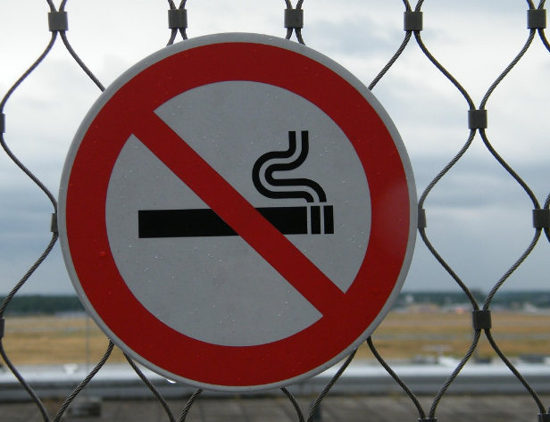 금연 표지판의 모습