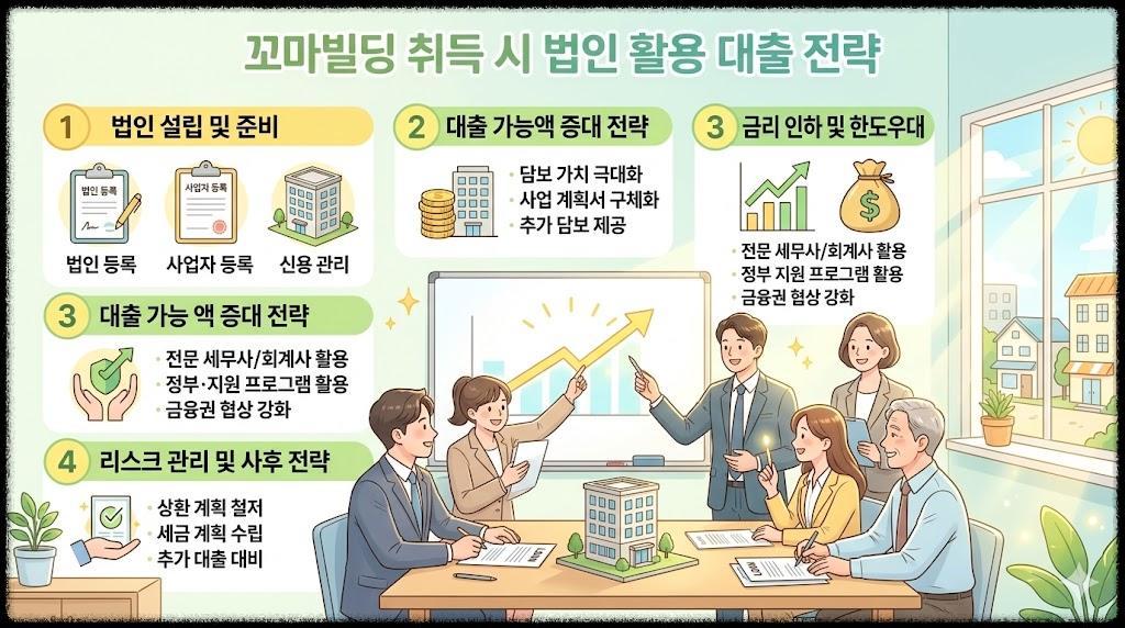 꼬마빌딩 취득 시 법인 활용 대출 전략, 개인보다 유리할 수 있는 이유