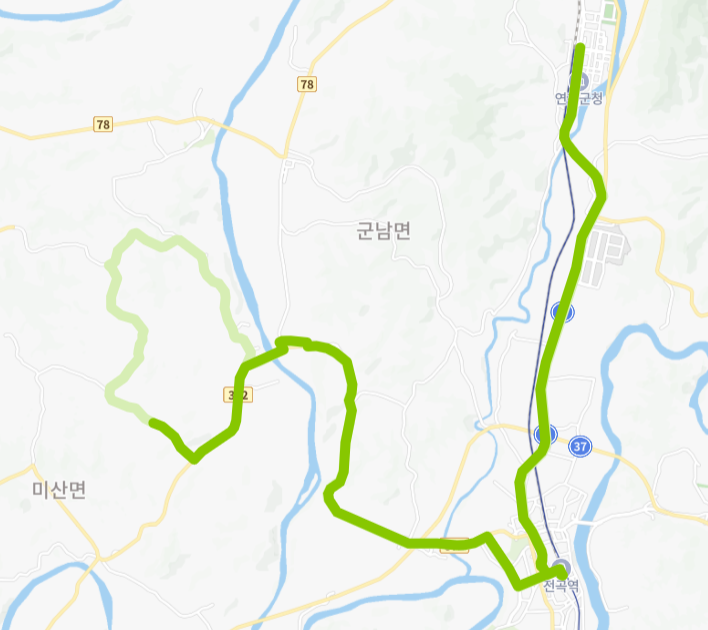 연천-70-1번-버스-노선-지도