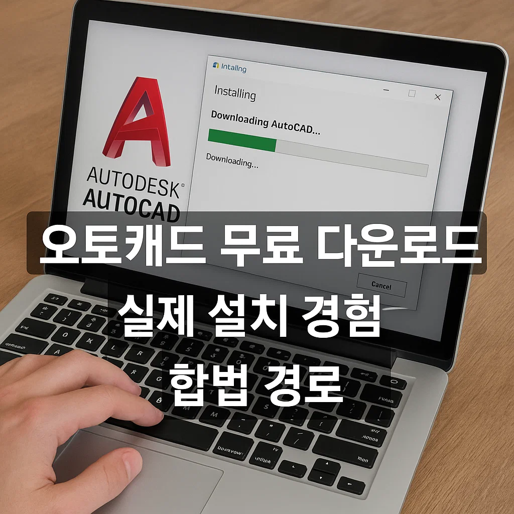 오토 캐드 무료 다운로드, 실제 설치 경험과 합법 경로