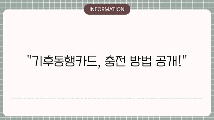 기후동행쳧4드 개시했습니다! 아이폰 실물카드 충전방법