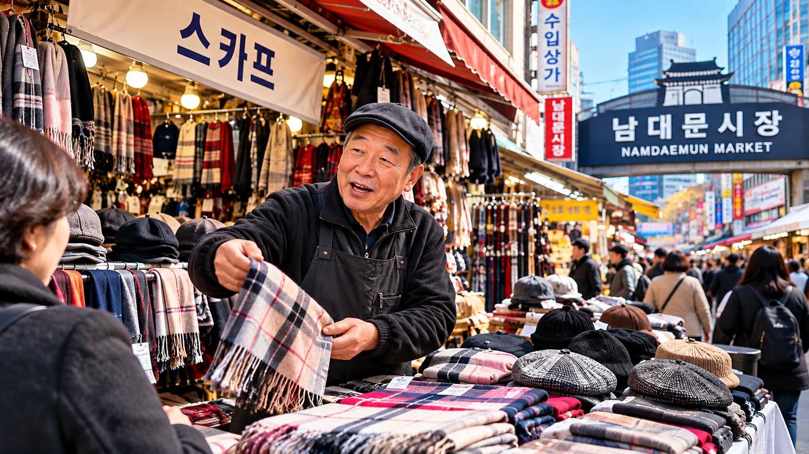 숏폼 핫플 남대문 스카프 아저씨 매장, 이것만 알면 끝