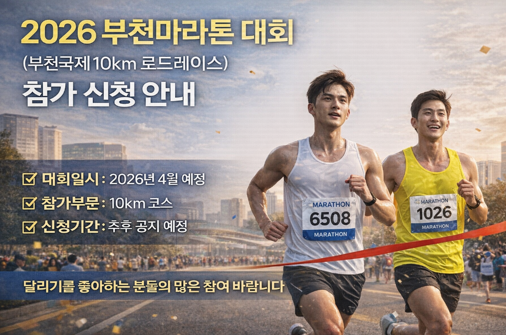 2026 부천마라톤 신청 마감 임박 총정리