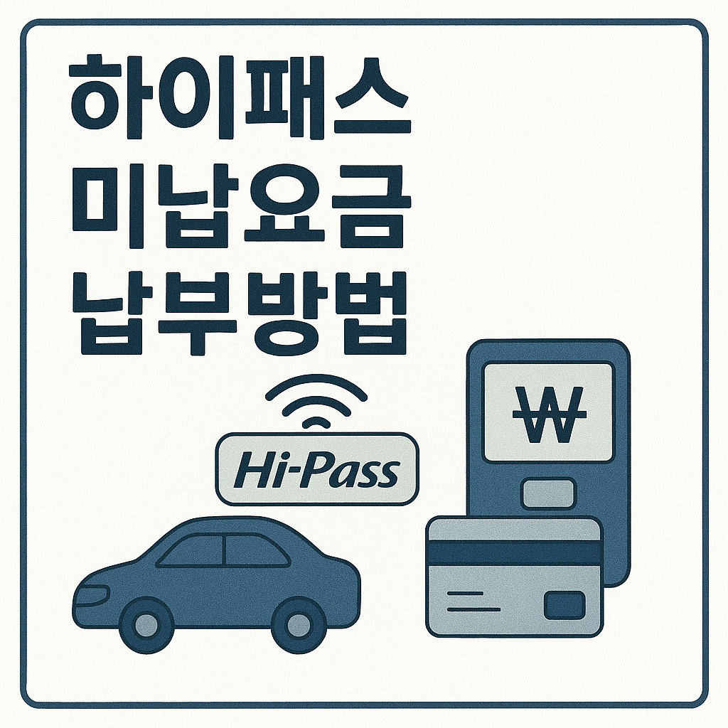 하이패스 미납요금 납부방법 관련 이미지