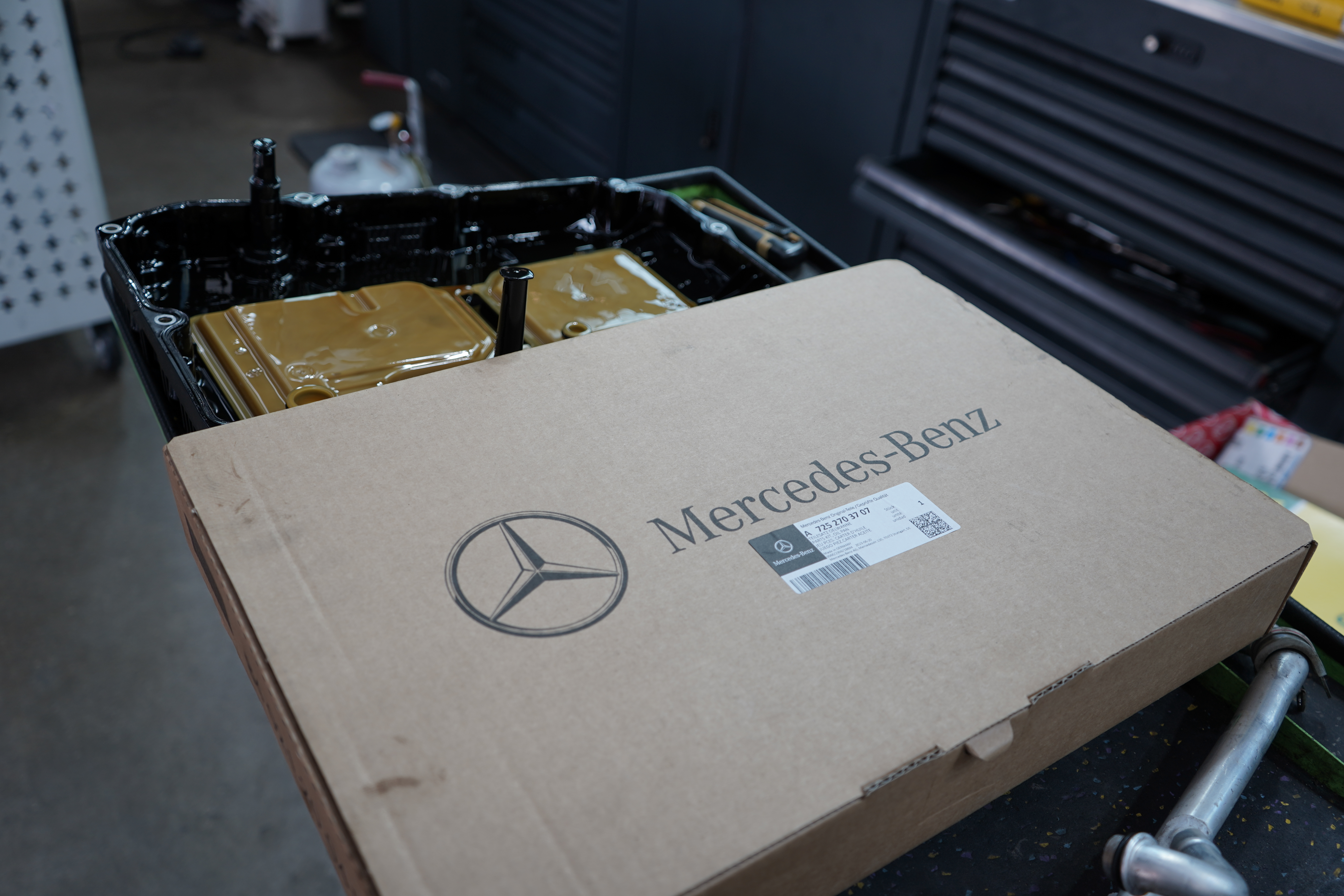 벤츠 9단 미션오일 팬