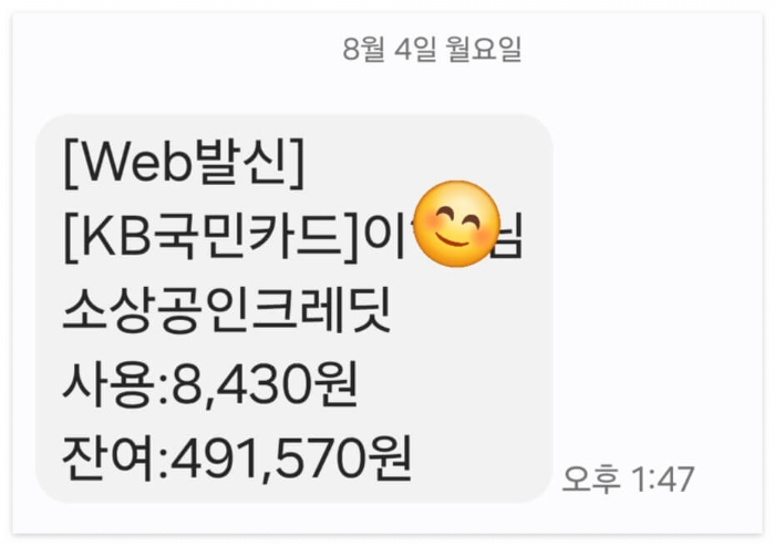 크레딧사용후기