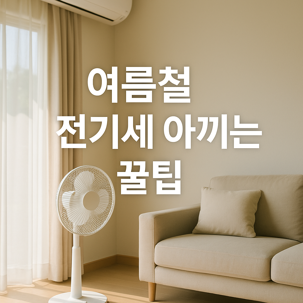 전기요금 폭탄 피하는 여름철 절전 꿀팁 총정리