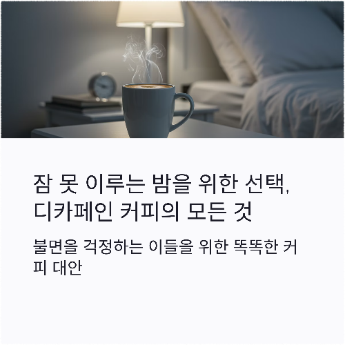 잠 못 이루는 밤을 위한 선택, 디카페인 커피의 모든 것