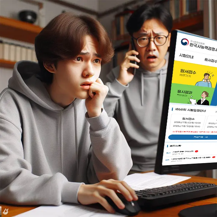 한능검 수험표 뽑는 방법 알려주세요 급해요