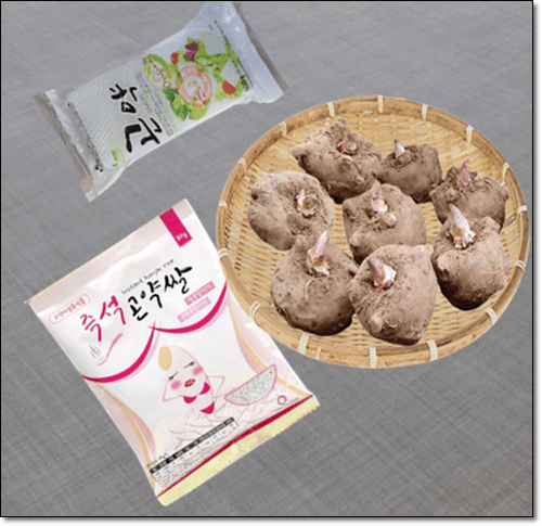곤약감자 곤약쌀 곤약묵