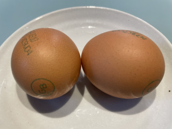 간편한 아침 식사 대용식 - 구운란 2알