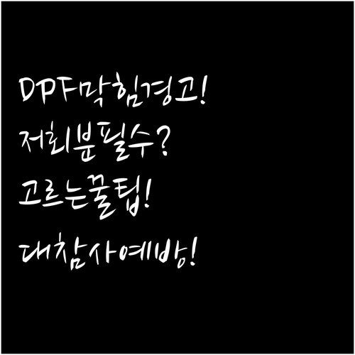 디젤 DPF 차량 전용 Low SAP..